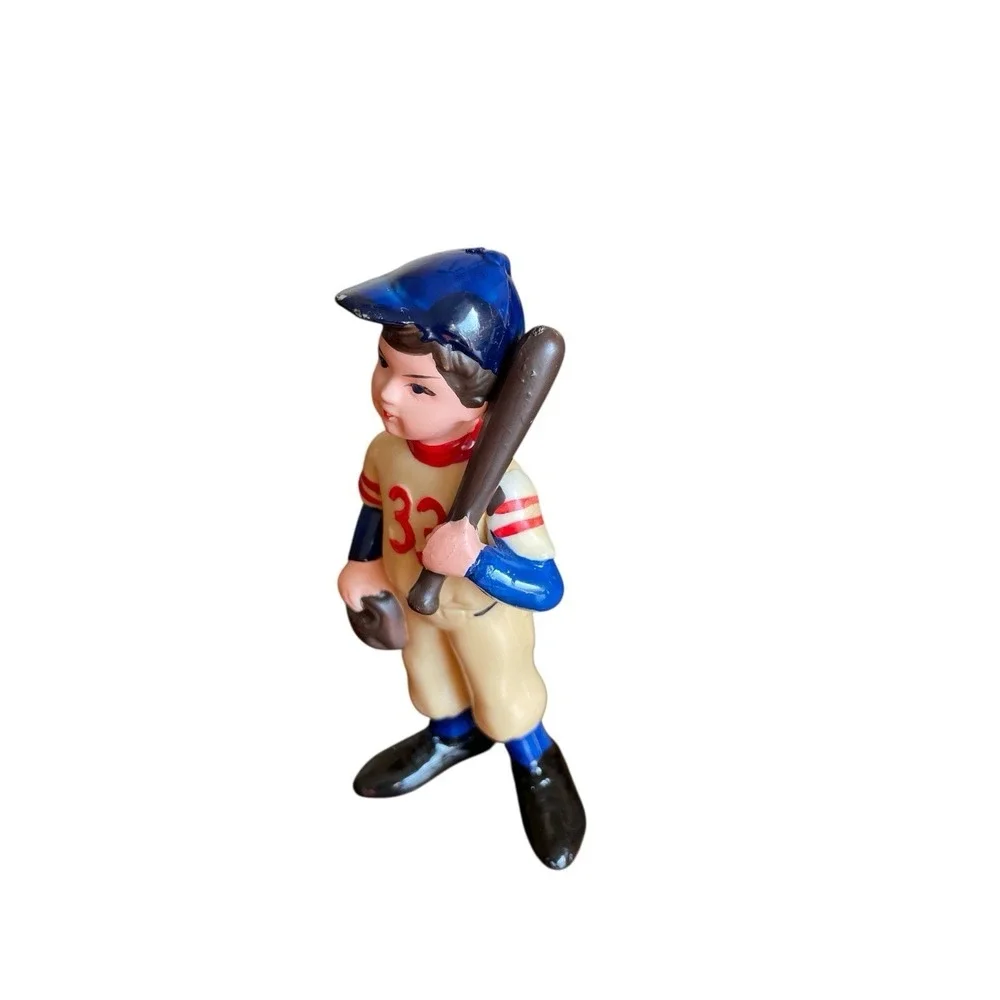 4 Wilton Cake Toppers Cowboy Man on Pier Old‎ Man Fishing Boot Baseball Player